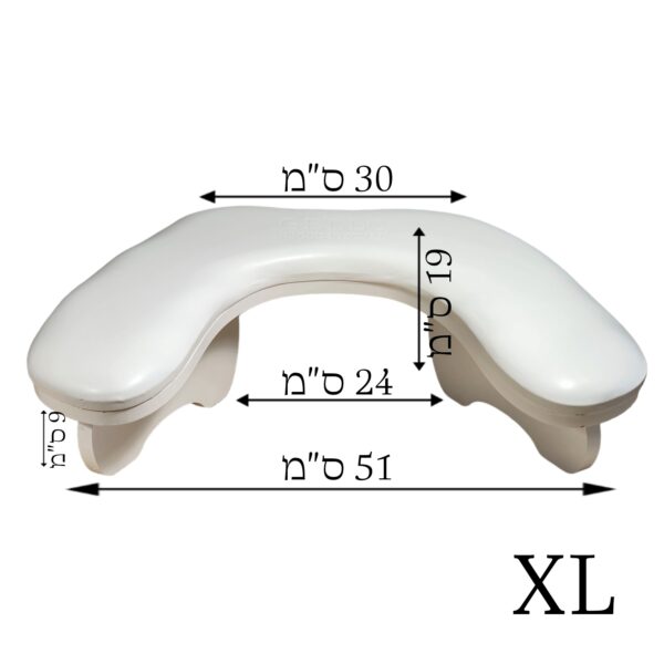 ⁦כרית אורטופדית  למניקור XL צבע לבן⁩ – תמונה ⁦2⁩