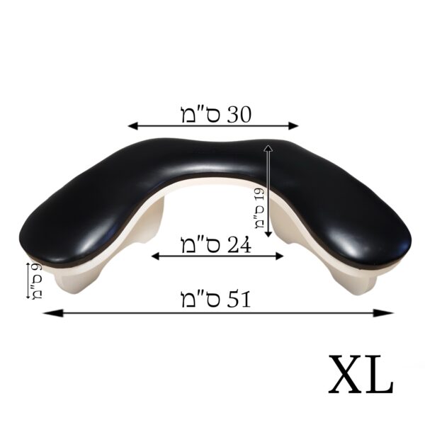 ⁦כרית אורטופדית  למניקור XL צבע שחור⁩ – תמונה ⁦3⁩