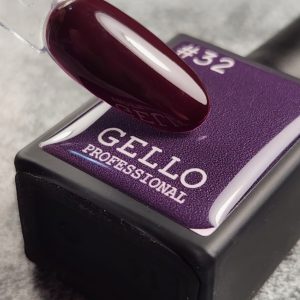 #32 לק ג'ל סגול חציל כהה ג'לו GELLO