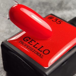 #35 לק ג'ל אדום בהיר ג'לו GELLO
