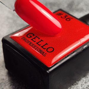 #36 לק ג'ל אדום ג'לו GELLO