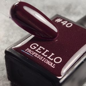 #40 לק ג'ל סגול חציל כהה ג'לו GELLO