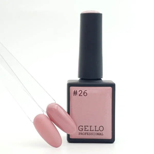 #26 לק ג'ל ורוד חום ג'לו GELLO