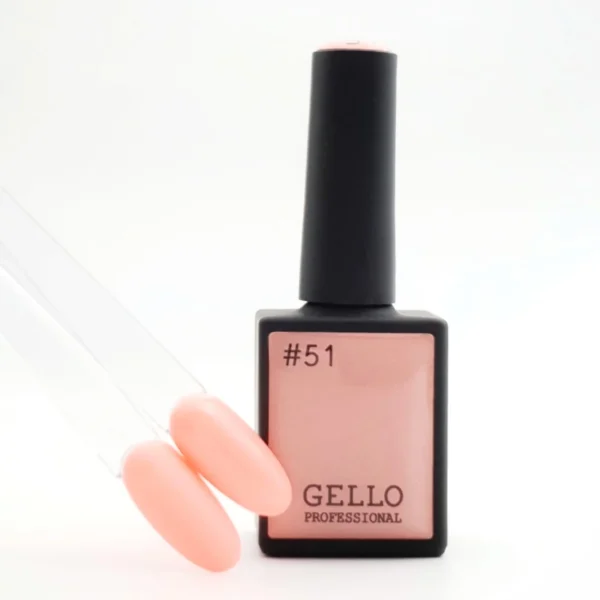 #51 לק ג'ל אפרסק בהיר זוהר ג'לו GELLO