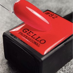 #82 לק ג'ל אדום ורוד זוהר ג'לו GELLO