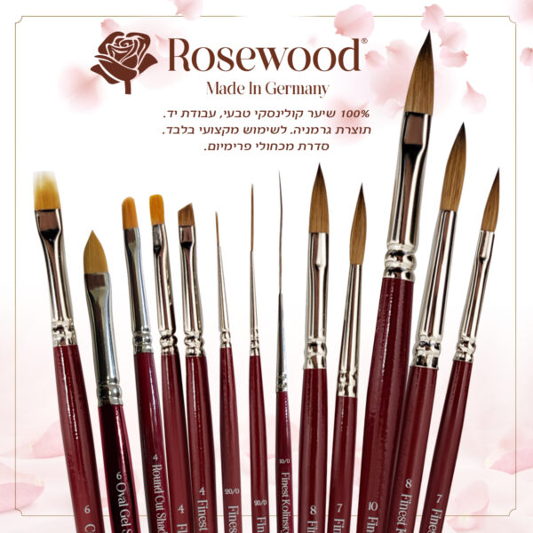 ⁦מכחול קישוט מקצועי לאומברה מס' 6 ממותג ROSEWOOD⁩ – תמונה ⁦3⁩