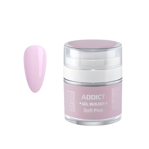 ג׳ל בנייה ורוד בהיר אדיקט בקופסא סקוויז 30g soft pink